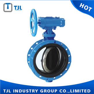 Full Lining Rubber Double Offset Butterfly Valve DIN3354